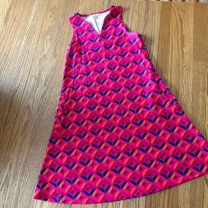 All for Color hot pink, navy, orange summer dress size XS. UV sun protection